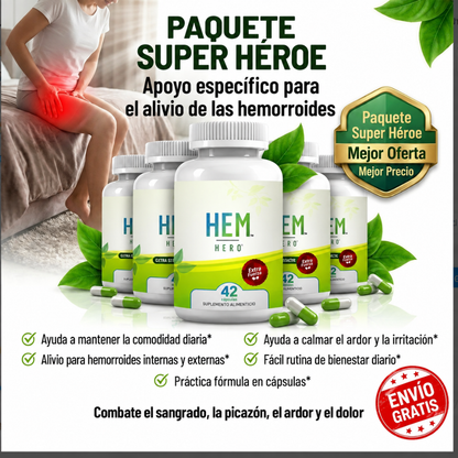 Cápsulas de Bienestar Hemorroidal
