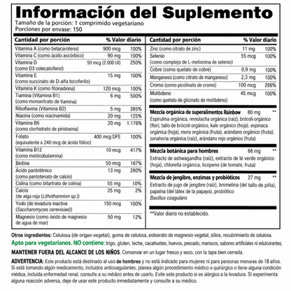 Pastillas Multivitamínicas para Hombre