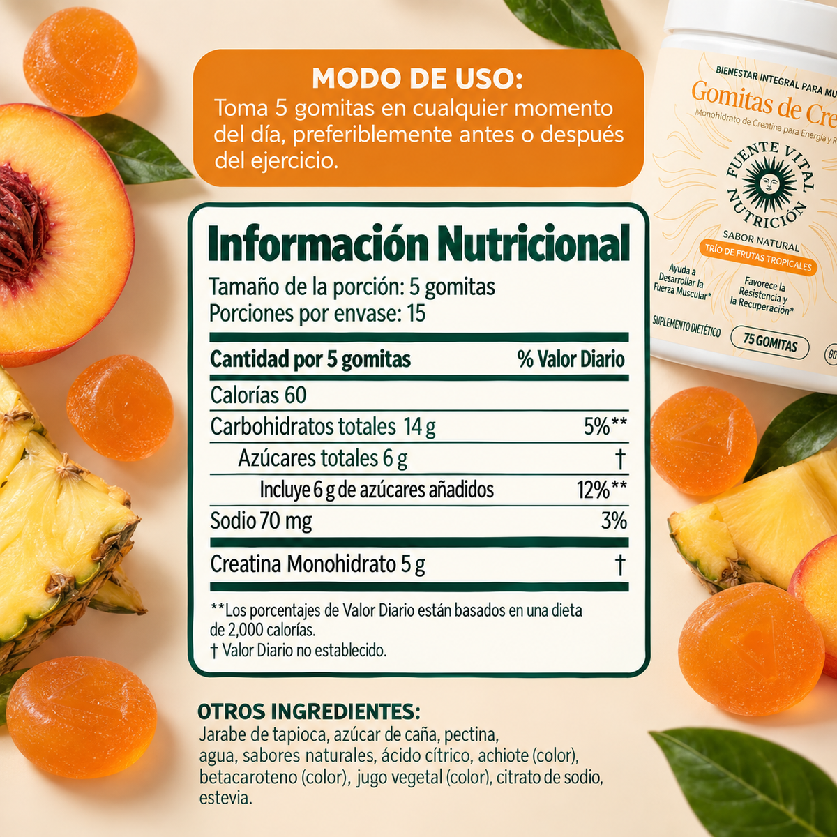 Gomitas de Creatina para Mujeres