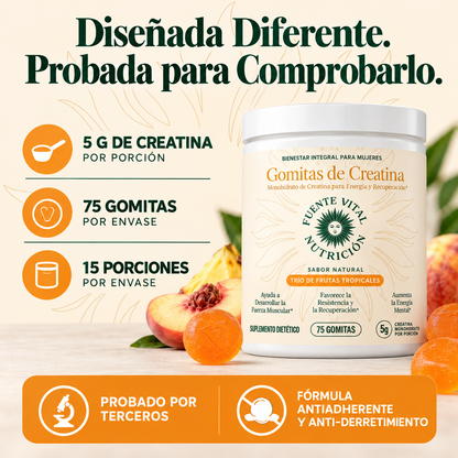 Gomitas de Creatina para Mujeres